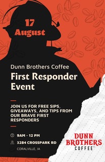 Back to School First Responders Meet & Greet at Dunn Brothers Coffee Coralville